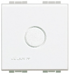 [E3MRK] Bticino Light Cover Plate For 2 Modules With 14mm Hole - BTN4951