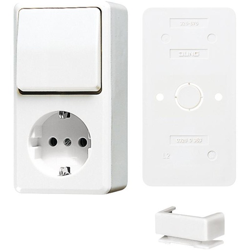 [E3MRU] Jung AP600 Combination Switch White With RA Bundle - B676AWW