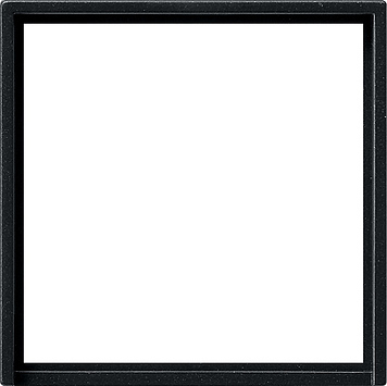 [E3MRV] Gira Placa adaptadora cuadrada 50x50mm Sistema 55 Negro mate - 0282005