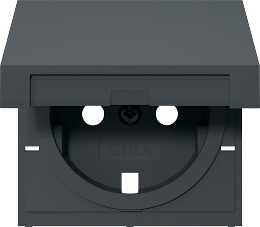 [E3MSV] Gira Schuko Outlet Cover System 55 Anthracite - 492228