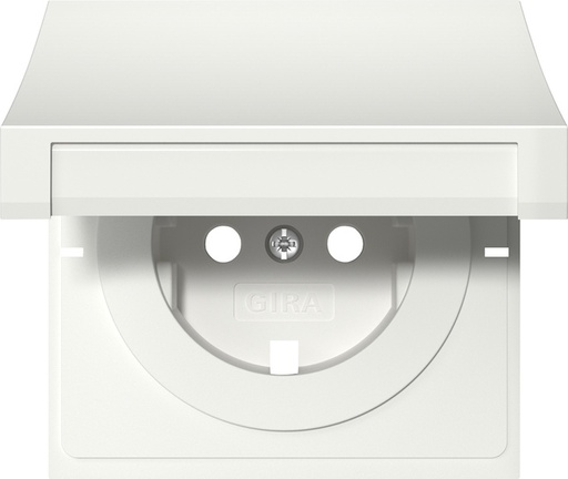 [E3MTF] Gira F100 White HC Schuko Socket Cover - 4922112