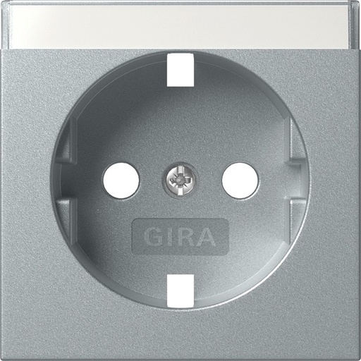 [E3MTW] Gira Schuko Stopcontactsysteem 55 Aluminium Afdekking - 494726