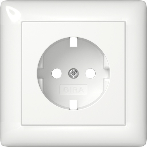 [E3MTQ] Gira System 55 Tapa Schuko Blanco Puro - 492903