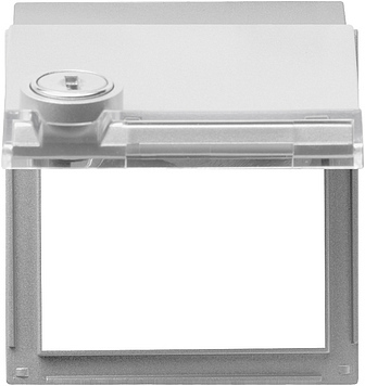 [E3N46] Gira TX44 Placa de transición bloqueable de color aluminio - 069465