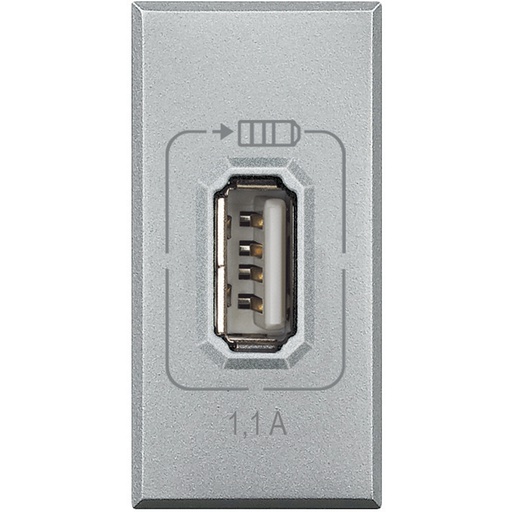 [E3ND8] BTICINO AXOLUTE USB-Ladegerät 1.1A 1 Modul Tech - BTHC4285C1