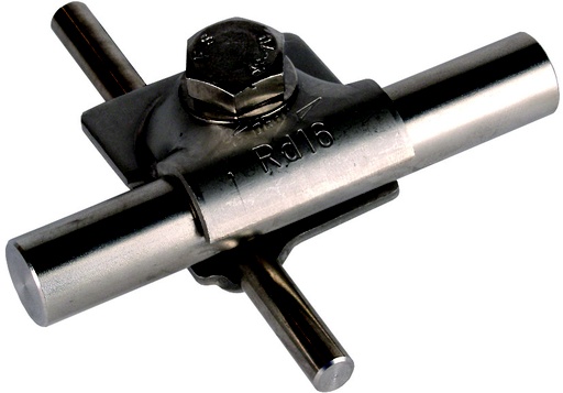 [E3NFZ] Dehn MV Clamp 8-10/16mm Stainless Steel With Hexagon Screw - 392059