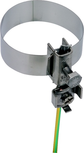 [E3NJM] Dehn Earthing Pipe Clamp D 27-60mm With Connection Clamp 2x4 - 540910