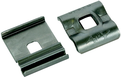 [E3NJH] Dehn Placa de Contacto Doble Grapa 4-50mm Rd 8-10mm Agujero Cuadrado 9x9mm - 540251