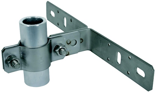 [E3NN4] Dehn WB D40 WA V2A Montagewinkel mit Klemme für Rohre - 105140