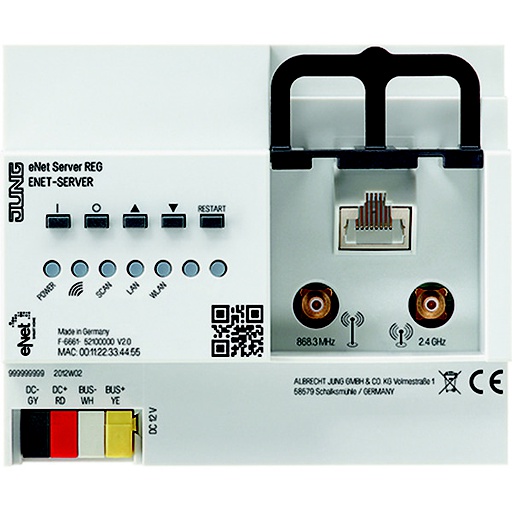 [E3PGW] Jung Enet-server voor Din-Rail systeemcontroller - ENET-SERVER