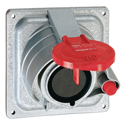 [E3PU7] Legrand Hypra Inbuilt Socket 400V 16A 3P+N Metal IP44 - 052214
