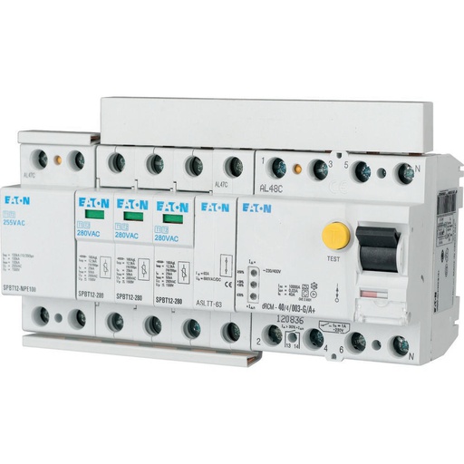 [E3PV7] Eaton Blitzstrom- und Überspannungs-Ableiterkit TN-S/TT 3+1P - 158335