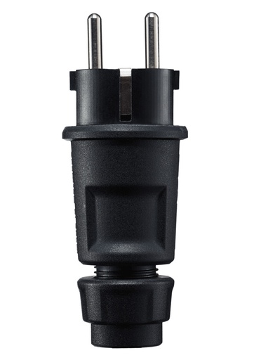 [E3QPP] ABL Black 3 Pole Grounded Plug IP44 3x2.5mm - 1519-100