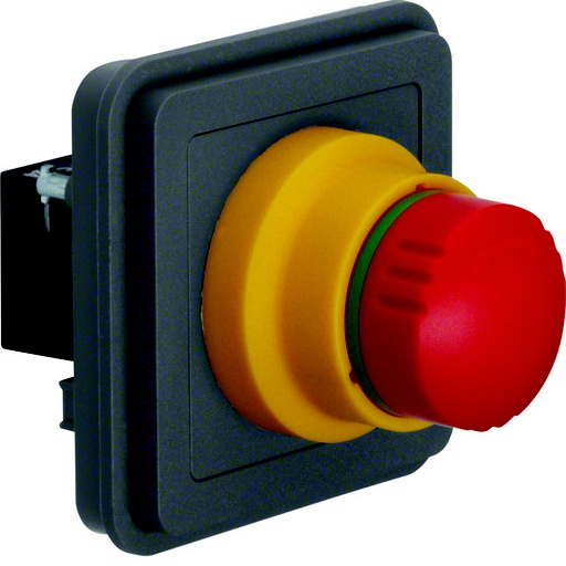 [E3QPH] Hager Berker Emergency Stop Switch W.1 Gray - 44713512