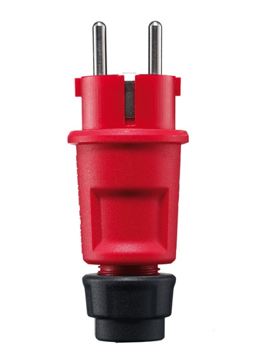 [E3QPQ] ABL 1519140 Roter Stecker mit Schutzkontakt IP44 Thermoplastisch - 1519-140