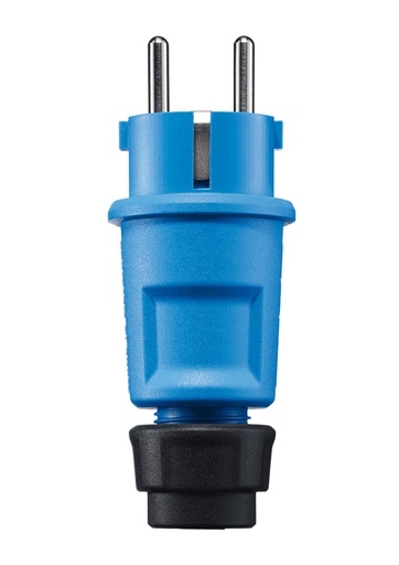 [E3QPR] ABL Blauer Stecker mit Erdungsanschluss IP44 250V 3x2,5mm - 1519-150