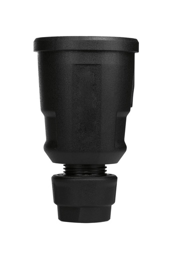 [E3QPS] ABL Black Schuko Coupling With Ground Plug IP44 3x2.5mm - 1579-100