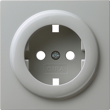 [E3QQ3] Gira S-Color Gray Socket Cover With Earth Leakage Circuit - 092042