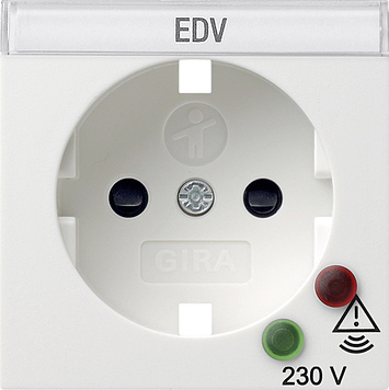 [E3QRC] Gira Socket Cover Overvoltage Protection System 55 Pure White - 144103