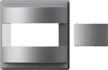 [E3QU2] Gira TX44 Comfort Automatic Switch Cover Aluminium - 147165