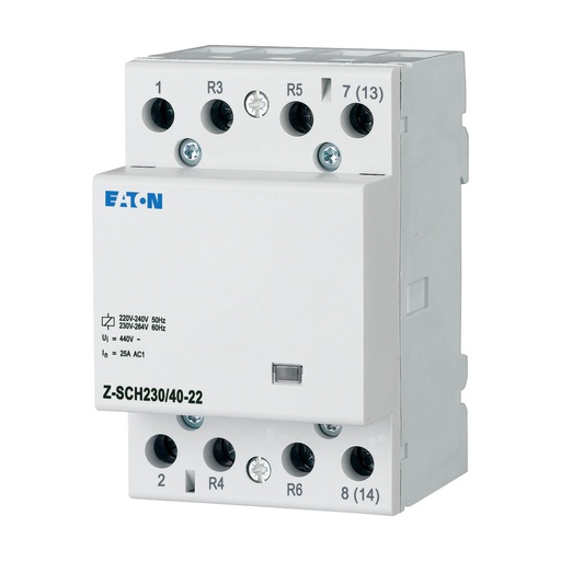 [E3DSM] Eaton Installation Contactor 230VAC 50Hz 2NO 2NC 40A 3HP - 248853