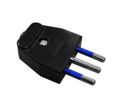 [E3FHS-X2] Ratio Electric Italy Plug 10A Black - 70408 [2 pieces]
