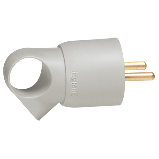 [E3FW7-X50] Legrand Grauer PA-Stecker mit Abschleppöse - 050424 [50 Stück]