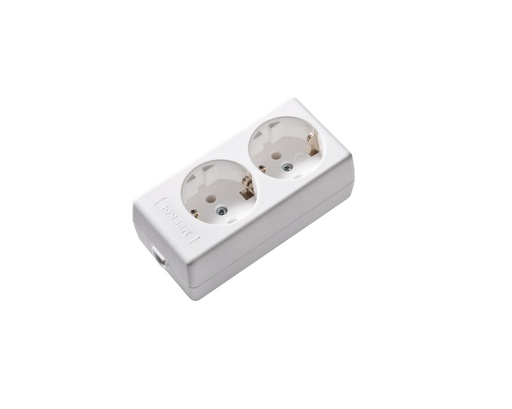 [E3GTR-X2] Martin Kaiser 2-Way Socket With Earthing Contact Arctic White - 1020/KWS [2 pieces]