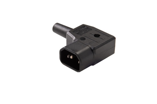 [E3GTT-X2] Martin Kaiser IEC Appliance Plug C14 70 Degrees Angle With Earthing Contact - 747/SW [2 pieces]