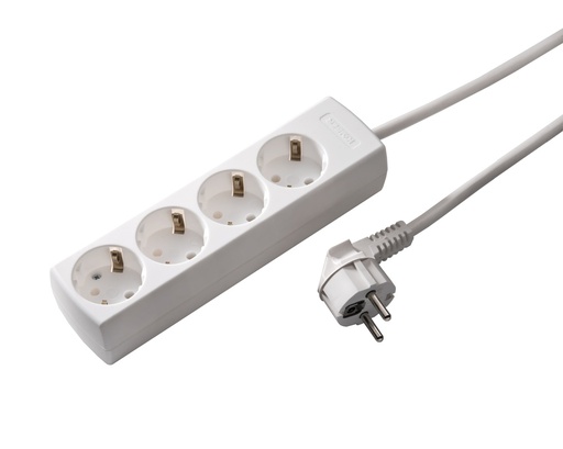 [E3H37] Martin Kaiser 4-Way Socket 45 Degree With Earthing Contact And 3M Cable - 1048ZL3-15W/KWS