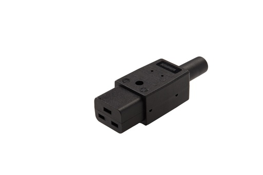 [E3H5N-X2] Martin Kaiser Black C19 Appliance Plug 70 degrees 16 Amp Earthed - 763/SW [2 pieces]