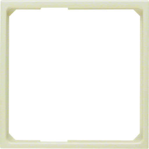 [E3H77-X5] Berker Adapter Ring For Centre Plate 50x50mm S1 White Glossy - 11099082 [5 pieces]