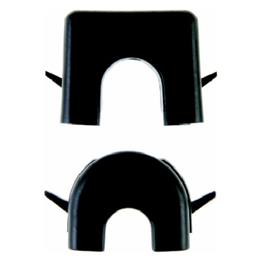 [E3HA8-X2] Black Surface Mounted Cable And Duct Entry - 181305 [2 pieces]