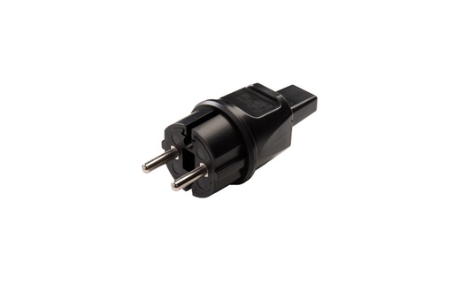 [E3HNS-X2] Martin Kaiser Enchufe de PVC para cable plano IP44 Negro - 729/13/SW [2 piezas]