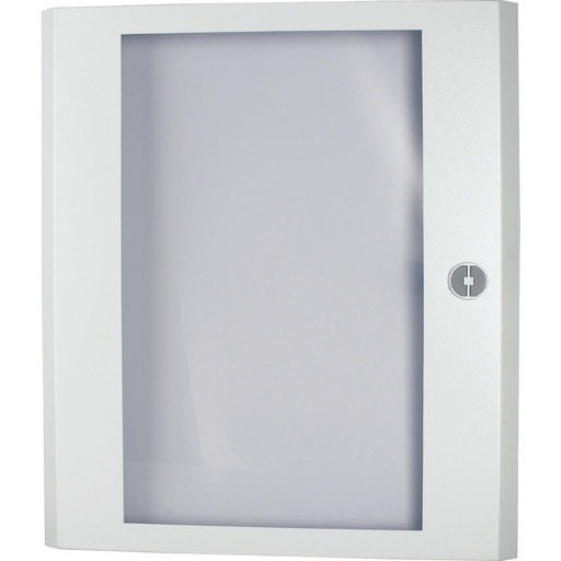 [E3J2A] Porte Eaton blanche avec fenêtre transparente et bouton rotatif - 292456