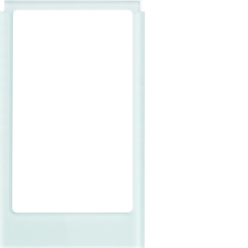 [E3J73] Large Angular Glass Design Frame Polar White - WD2231