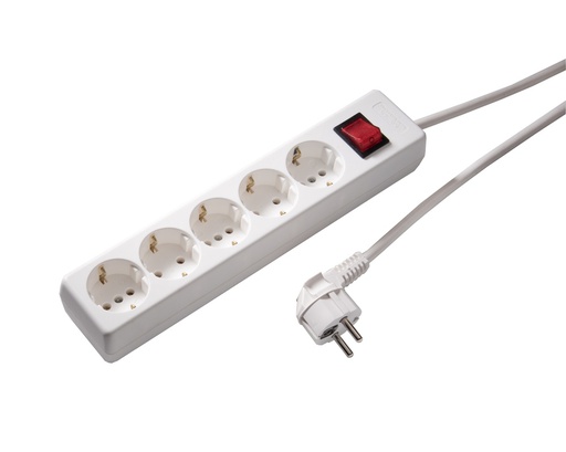 [E3J85] Martin Kaiser 5-Way Socket 90 Degrees With Switch And 3M Cable (European Socket) - 1050ZL3-15W/KWS