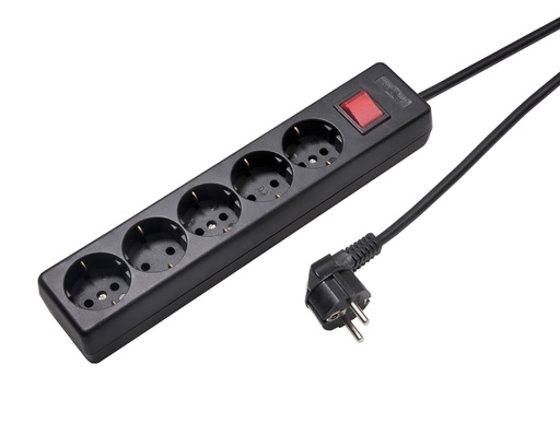 [E3J86] Martin Kaiser 5-Way Switched Socket 90 Degree 5M Cable (European Socket) - 1050ZL5-15W/SW