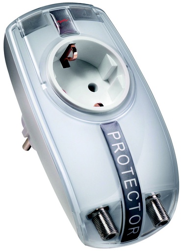 [E3JA5] DEHN Protector 230 TV Surge Arrester With Combined Adapter (European Socket) - 909300