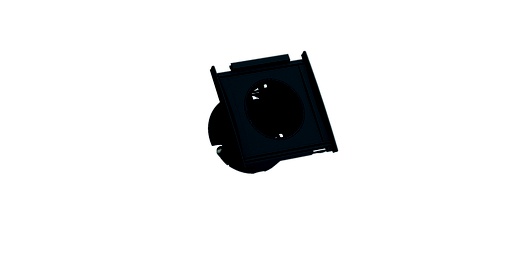 [E3JAQ] Bach Kapsa 1x 230V 2M RA White (European Socket) - 55.10.723