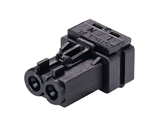 [E3JE9] Gesis Mini Solder Connector 2P Female Black - 91.023.0053.1