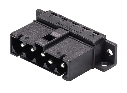[E3JGN] Wieland Gesis Mini-Gerätestecker 5P Stecker Löt 16A - 91.052.0153.1