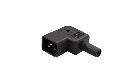 [E3JTX] Martin Kaiser MK IEC C20 Appliance Plug 70 degrees 16A Left Cable Exit - 746/SW