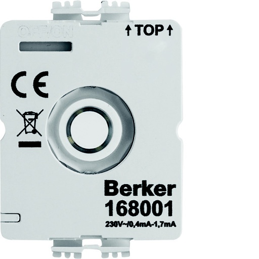 [E3JUH] Hager Berker LED Module 230V Voor Draaischakelaar Zonder N-geleider - 168001