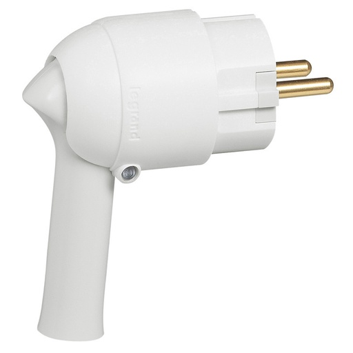 [E3JVW] Legrand White Plug With Extraction Aid - 050175