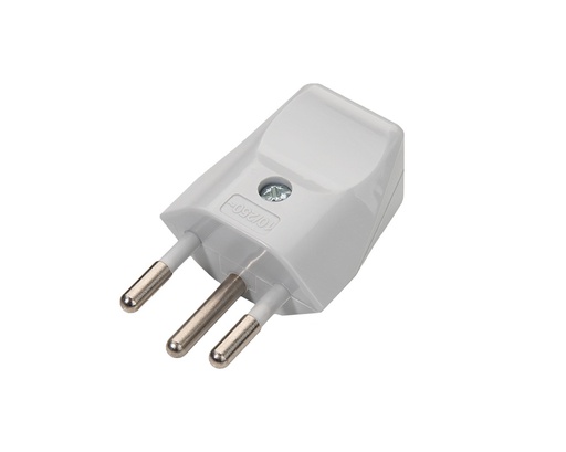 [E3JWV-X5] Martin Kaiser Swiss Plug Type J CH T12 Grey With Earthing Contact - 521N/GR [5 pieces]