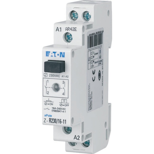 [E3KK7] Eaton Installation Relais 230V AC 16A 2NO Z-R230/16-20 - ICS-R16A230B200