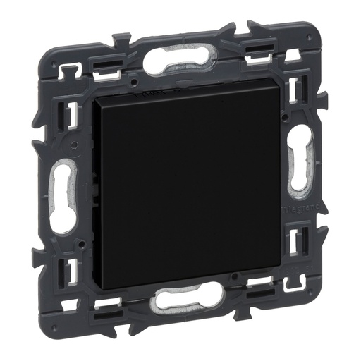 [E3M3Z] Legrand Val Full Device Placa negra con tornillo de fijación - 741480