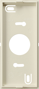 [E3M73] Gira Plaque de montage Station d'appartement avec système Gong 55 blanc - 850501