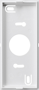[E3M74] Gira montageplaat huisstation met gongsysteem 55 zuiver wit - 850503